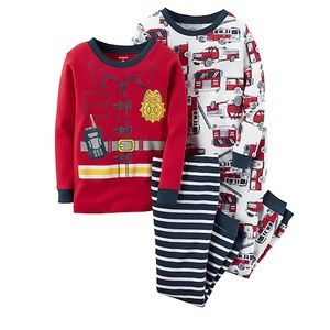 Carter's Toddler Boys Firetruck 4-Pc. PJ's, 2T